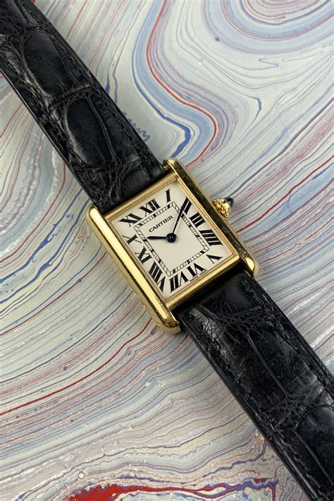 cartier tank size|older cartier tank watches.